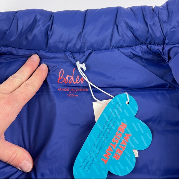 NWT Mini Boden Highland Green Multi Stripe Packaway Vest 6-7 Years - Picture 4 of 5